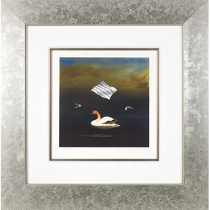 Robert Deyber-The Swan Song Framed