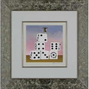 Robert Deyber-On Top of His Game Vegas Framed