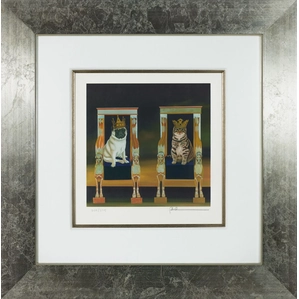 Robert Deyber-Reigning Cats and Dogs Framed