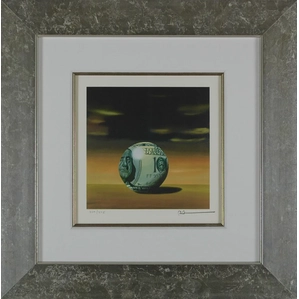 Robert Deyber-Money Ball Framed