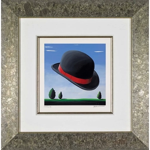 Robert Deyber-At The Drop Of A Hat Bowler Framed