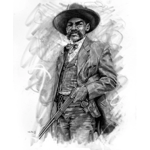 Robert Jackson-Bass Reeves Graphite and Pencil