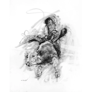 Robert Jackson-The Steer Graphite Pencil on Paper