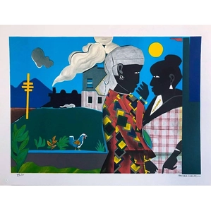 Romare Bearden-Conversation Artist Signed