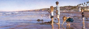 Steve Hanks-Children on La Jolla Shores