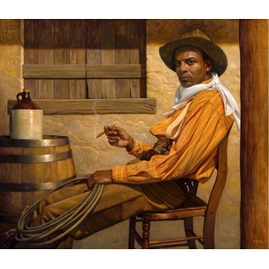 Thomas Blackshear-Texas Chillin Lithograph