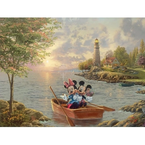 Thomas Kinkade Disney-Mickey And Minnie – Lighthouse Cove