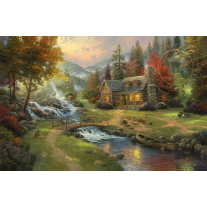 Thomas Kinkade-Mountain Paradise