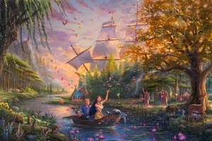 Thomas Kinkade Disney-Pocahontas Colors Of Love