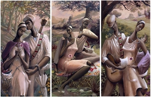 John Holyfield-A Kiss / Pearls / The Dance Love Trilogy Triptych