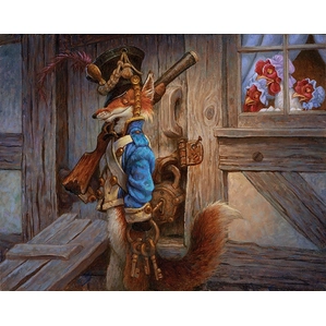 Scott Gustafson-The Fox Guarding The Henhouse Smallwork Canvas Edition