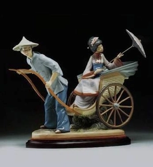 Lladro-A Rickshaw Ride