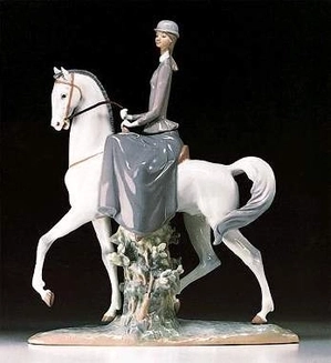 Lladro-Female Equestrian