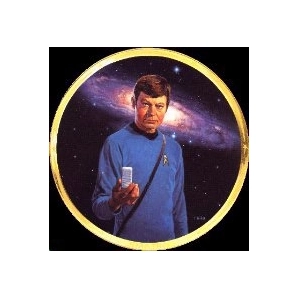 Thomas Blackshear-Star Trek Dr. Mccoy 25th Anniversary Plate