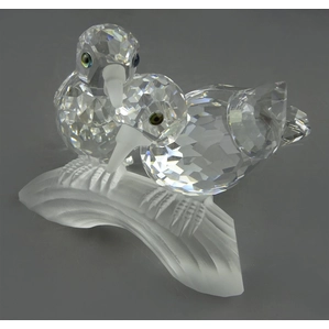 Swarovski Crystal-Swarovski Turtle Doves 1989 Caring And Sharing