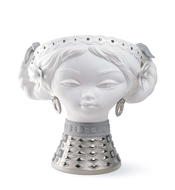 Lladro-BYZANTINE HEAD (SILVER AND WHITE) 