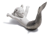 Lladro-WAKING UP AT SEA (SILVER RE-DECO)