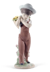 Lladro-Gathering Flowers