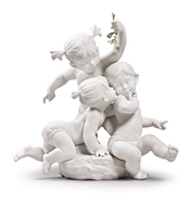 Lladro-Kiss under the mistletoe