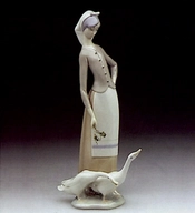 Lladro-Girl With Geese 1969-95