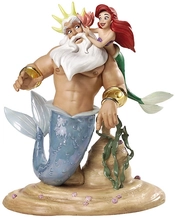 WDCC Disney Classics-King Triton & Ariel Morning, Daddy From The Little Mermaid