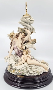 Giuseppe Armani-Girl With Cherubs Table Centerpiece