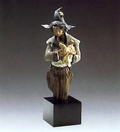 Lladro-Harlequin With Puppy