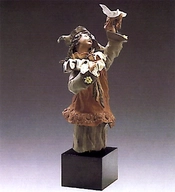 Lladro-Harlequin With Dove