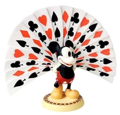 WDCC Disney Classics-Thru The Mirror Mickey Mouse Playing Card Plumage