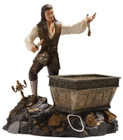 WDCC Disney Classics-Pirates Of The Caribbean Will Turner And Treasure Chest Bloodstained Bravado