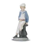 Lladro-Boy With Yacht 1972-98