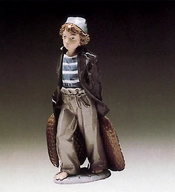 Lladro-Shipboy with Basket 1980-85