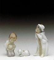 Lladro-Holy Shepherds (with Hooks) 1991 Only