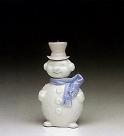 Lladro-Snowman Ornament 1991-93