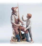 Lladro-A Fishing Lesson 00-02