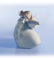 Lladro-Little Angel With Violin