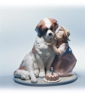 Lladro-A Birthday Kiss