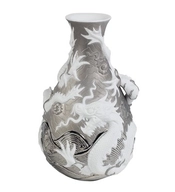 Lladro-Bud V.dragons-Platinum Back. (re-Deco)