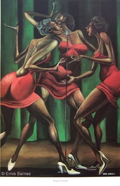 Ernie Barnes-Singin Sistahs-Unsigned