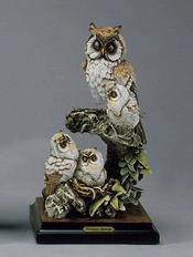 Giuseppe Armani-Owls In Nest