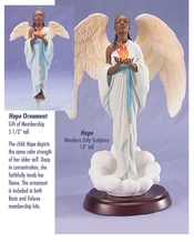 Ebony Visions-Hope - Deluxe  Blackshear Circle 2006 Membership Figurine And Kit