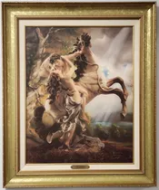 Giuseppe Armani-Embrace Canvas Transfer Hand Enhanced  Framed Artist Proof