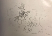 Giuseppe Armani-Original Concept Art for Disneyana Convention Uncle Scrooge