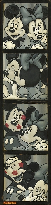 Trevor Carlton-Photo Booth Kiss From Mickey and Minnie