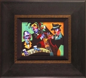 Tim Rogerson-Three Black Ties Framed