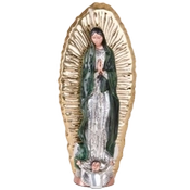 Dargenta-Silver Virgin Of Guadalupe w/ 24K Gold Solar Rays