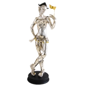 Dargenta-Silver Columbine Woman Statue