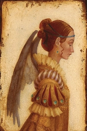 James Christensen-Portrait of Isabella Grimaldi as an Angel