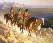 Howard Terpning-TRAIL ALONG THE BACKBONE