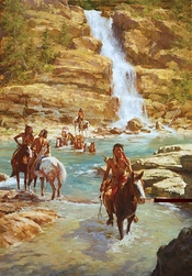 Howard Terpning-VANISHING PONY TRACKS